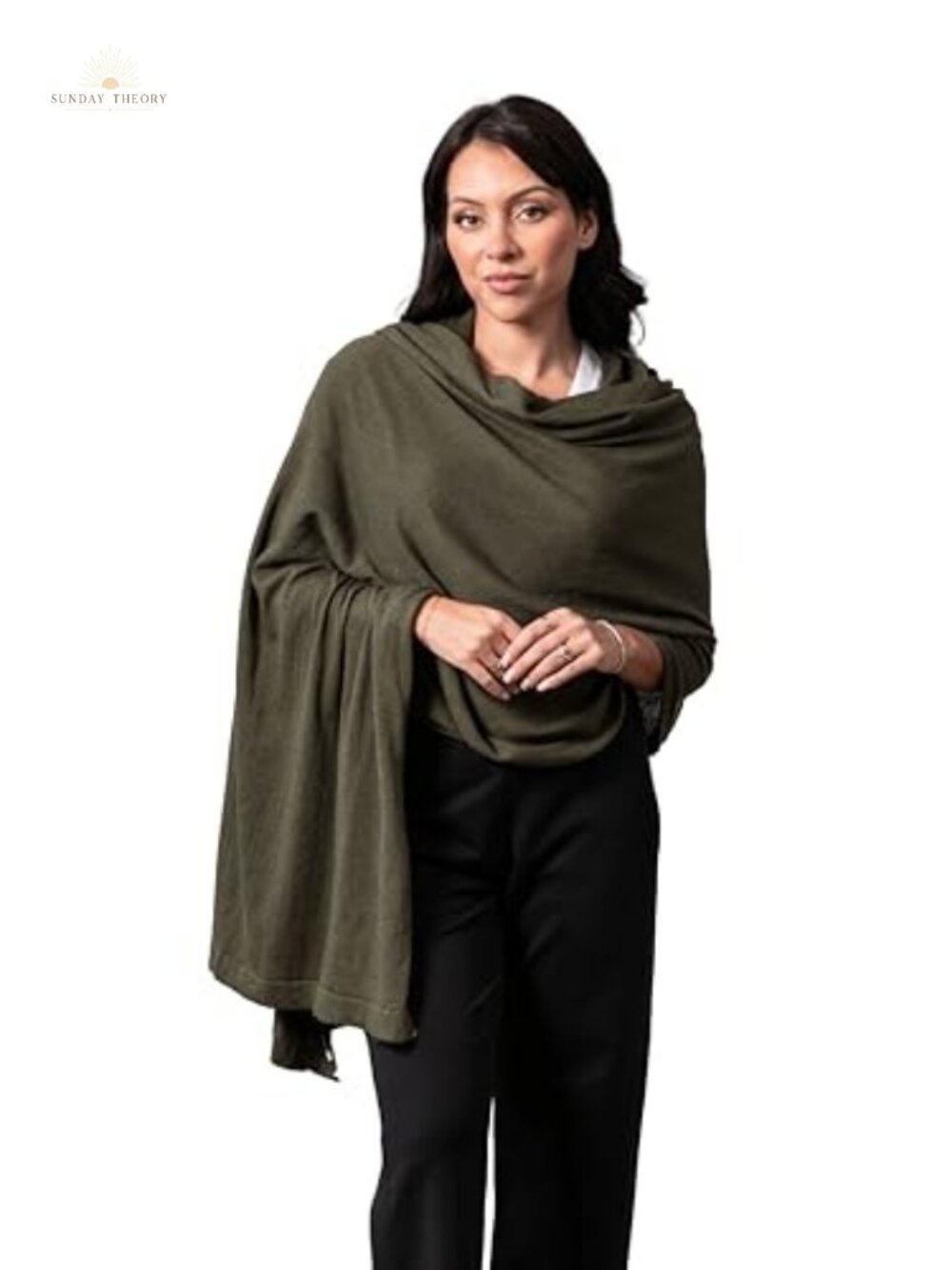 Organic Cotton Travel Scarf Wrap Shawl Women Lightweight